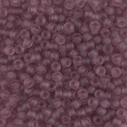Miyuki seed beads 8/0 - Matte transparent smoky amethyst 8-142F